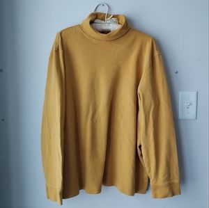 Dusty yellow croft & borrow turtleneck sz XL
